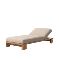 Olma Lounger outdoor chaise lounge by SKLD Studio, designed by La Mamba Studio