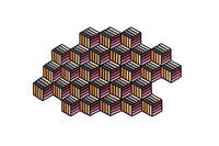 Parquet Hexagon Orange