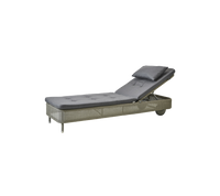 Presley sunbed cushion shown on sunbed by Cane-line