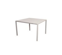 Pure dining table 100x100 cm sand aluminium with toscana sand ceramic by Cane-line
