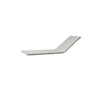 Relax sunbed cushion light grey white background image by Cane-line