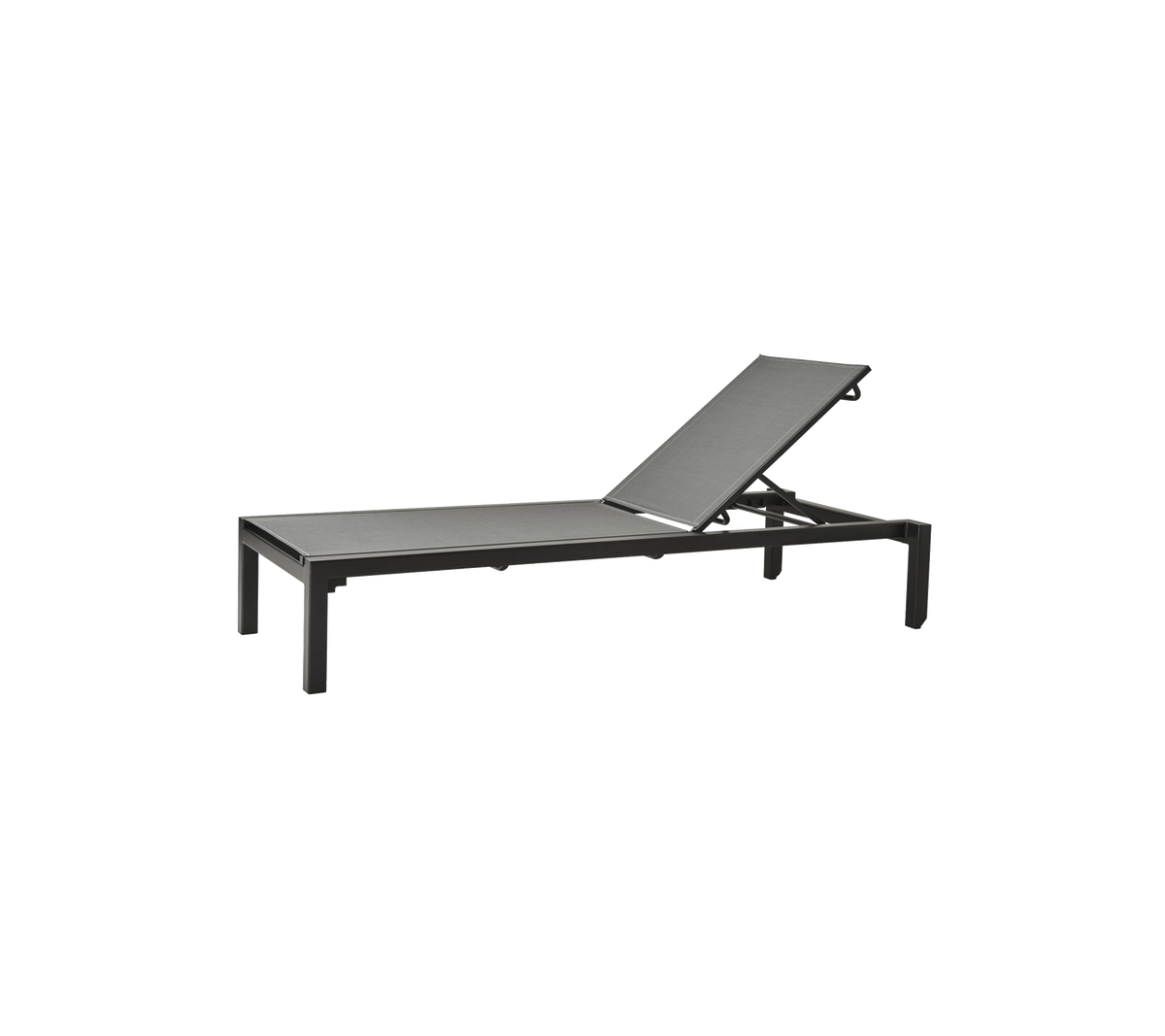 Relax sunbed grey Cane-line Tex white background image by Cane-line