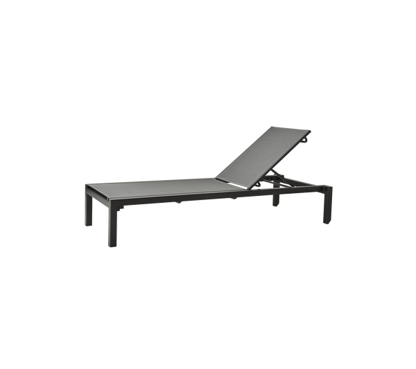Relax sunbed grey Cane-line Tex white background image by Cane-line