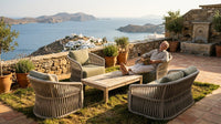 Roberti Altomare outdoor lounge furniture overlooking the sea