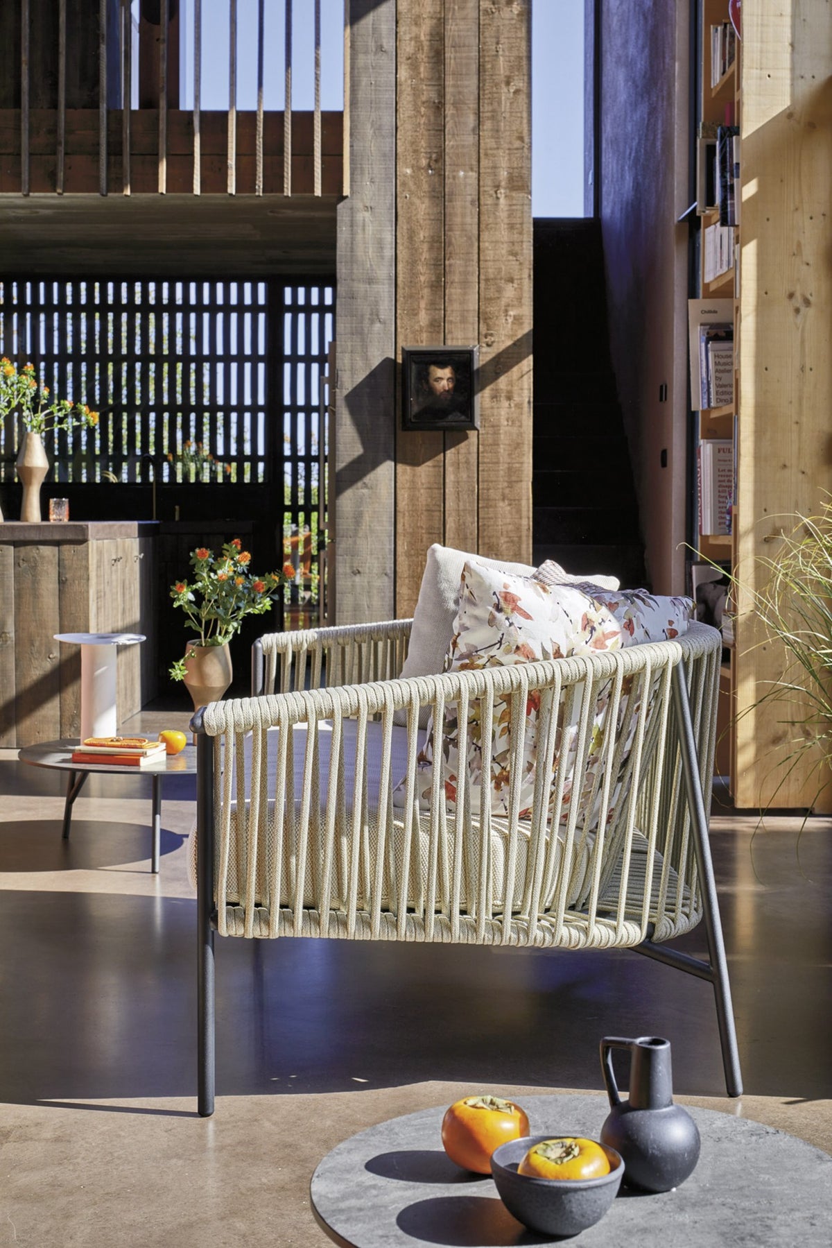 Roberti Corolle sofa in light rope