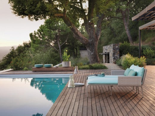 Roberti Key West beam pouf within a lounge composition