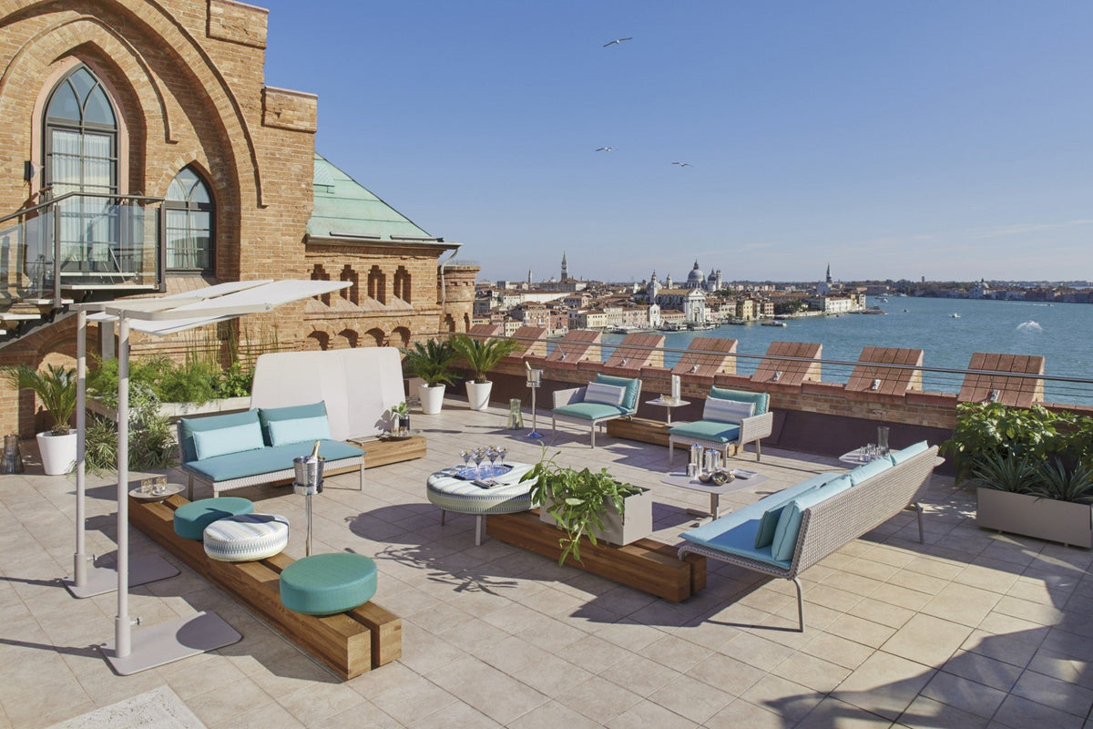 Roberti Key West rooftop lounge composition with modular seating