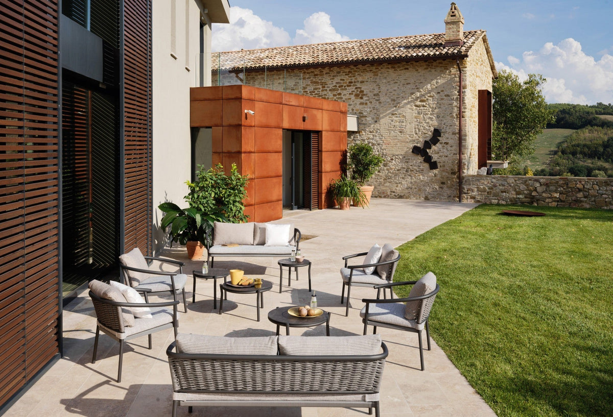 Roberti Lipari 4341 armchairs and 4342 sofa in Graphite