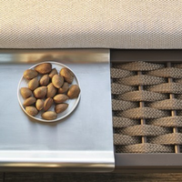 Roberti Portofino stainless steel sunbed tray, reference 9748