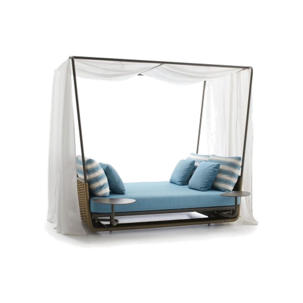 Roberti Portofino Canopied Daybed with side tables, reference 9768