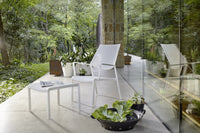 Roberti Samba Rio lounge armchair and pouf in White