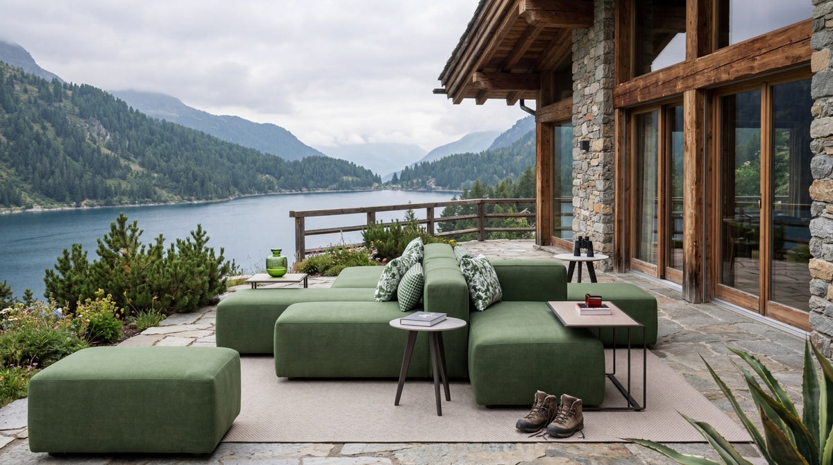 Roberti Setai Modular Sofa CMP3 lodge terrace lifestyle