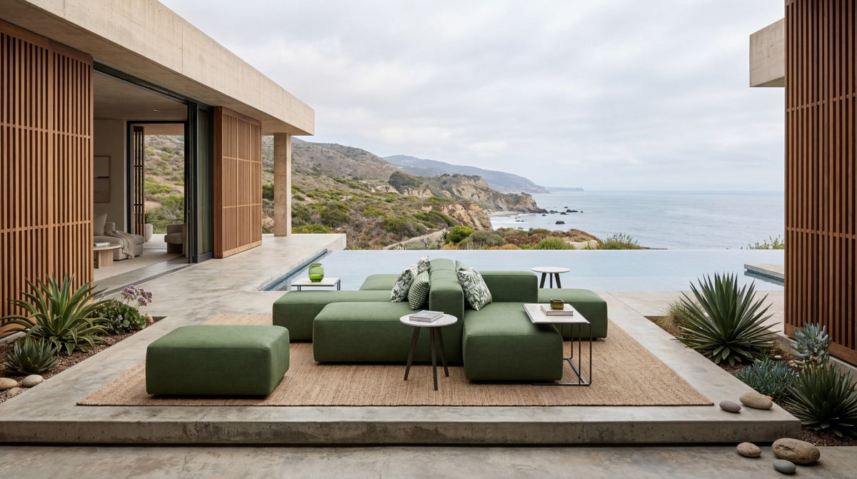 Roberti Setai Modular Sofa CMP3 modern patio lifestyle