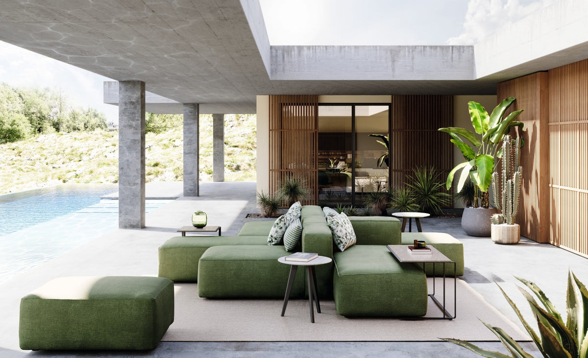 Roberti Setai Modular Sofa CMP3 contemporary patio lifestyle