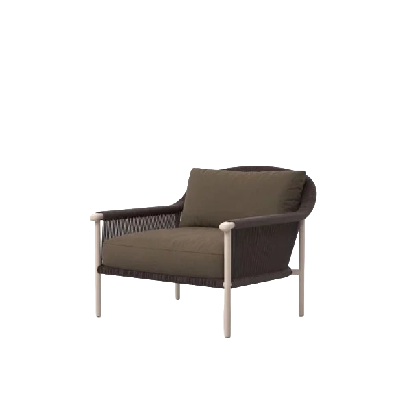Ronda Armchair outdoor lounge chair by SKLD Studio, designed by Kar Durán and Miguel López