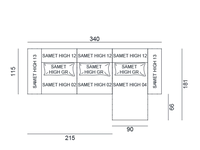 Samet High Modular Sofa