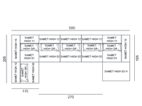 Samet High Modular Sofa