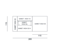 Samet High Modular Sofa