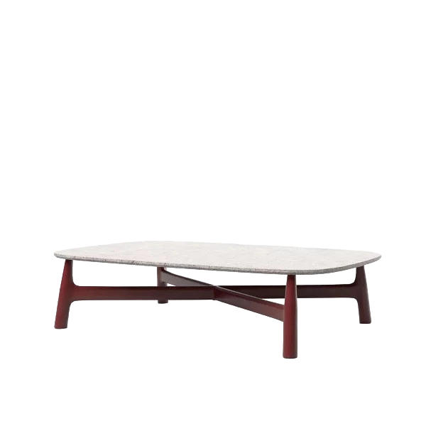 Serra Rectangular Coffee Table outdoor coffee table by SKLD Studio, designed by Kar Durán and Miguel López