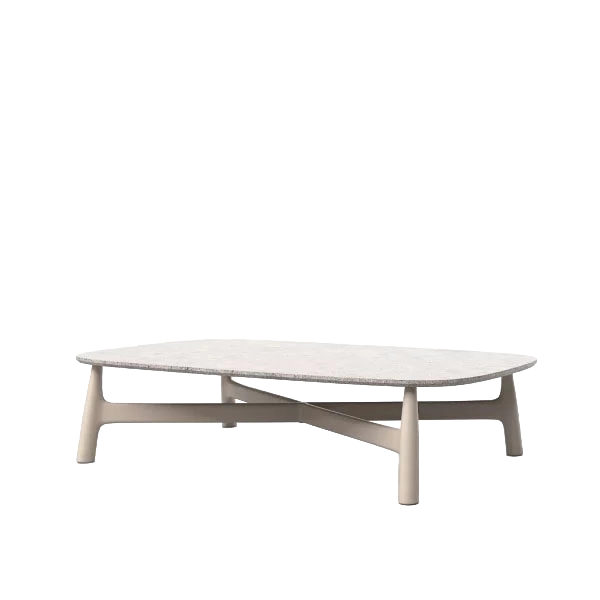 Serra Rectangular Coffee Table outdoor coffee table by SKLD Studio, designed by Kar Durán and Miguel López