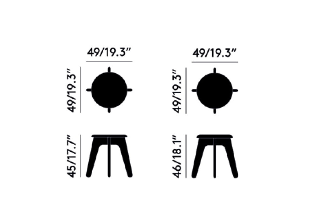 Tom Dixon Slab Stool product view