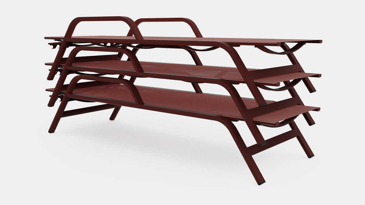 Stack Chaise lounge with arms