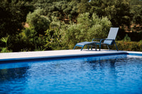 Stack Pouf for high back lounge chair