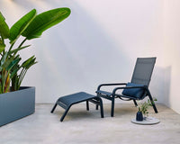 Stack Pouf for high back lounge chair