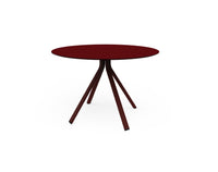 Stack Round column leg dining table Ø90