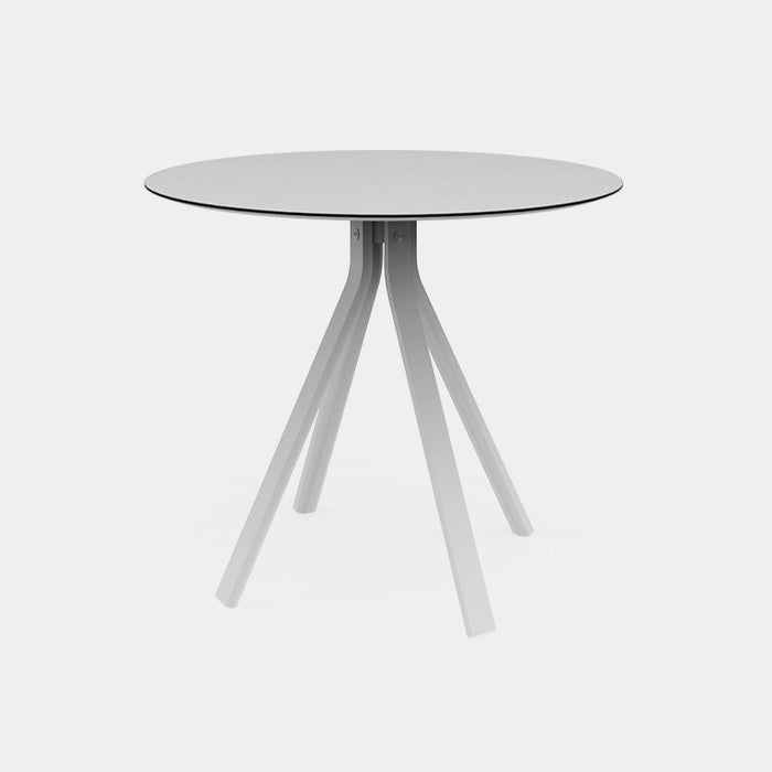 Stack Round column leg dining table Ø90