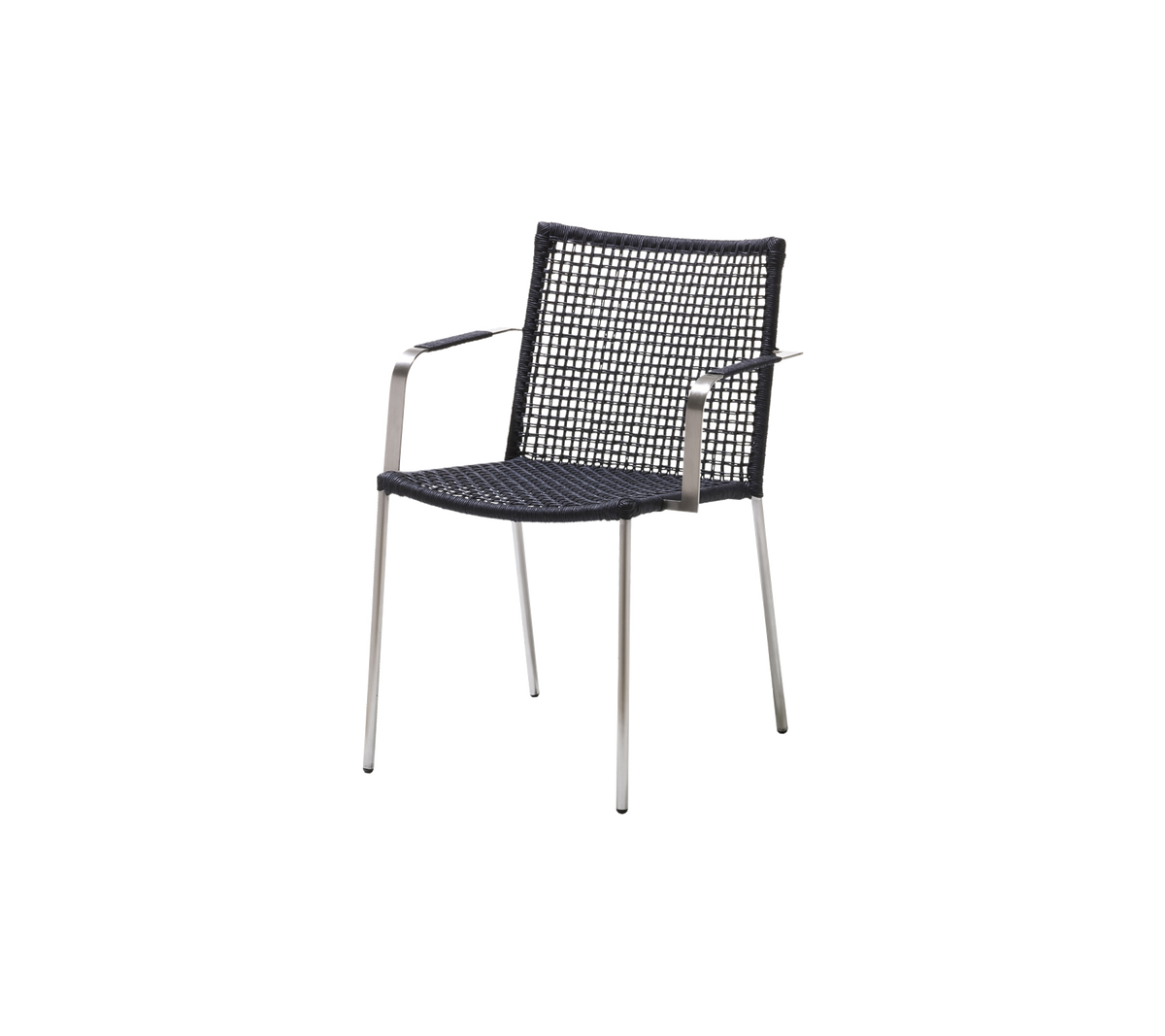 Straw armchair dining chair by Cane-line, designed by Foersom & Hiort-Lorenzen MDD