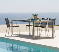 Straw armchair dining chair by Cane-line, designed by Foersom & Hiort-Lorenzen MDD