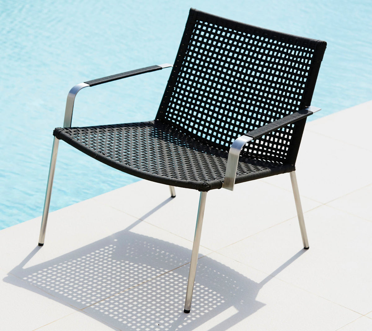 Straw armchair dining chair by Cane-line, designed by Foersom & Hiort-Lorenzen MDD
