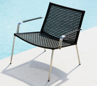 Straw armchair dining chair by Cane-line, designed by Foersom & Hiort-Lorenzen MDD