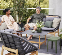 Strington 2-seater sofa outdoor sofa by Cane-line, designed by Foersom & Hiort-Lorenzen MDD