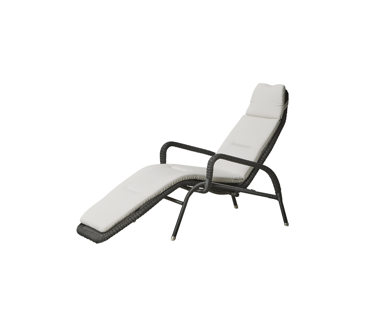 Sunrise sunchair with white Cane-line Natté cushion by Cane-line