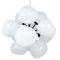 Tom Dixon Melt Burst Chandelier in opal, official alternate white-background view