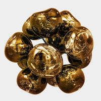 Tom Dixon Melt Burst Chandelier in bronze, official alternate white-background view