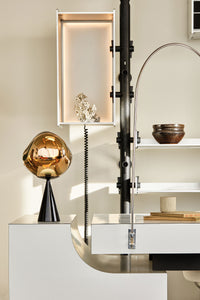 Tom Dixon Melt Fat Cone Table Light in gold, additional view