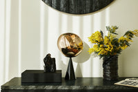 Tom Dixon Melt Fat Cone Table Light in gold, alternate view