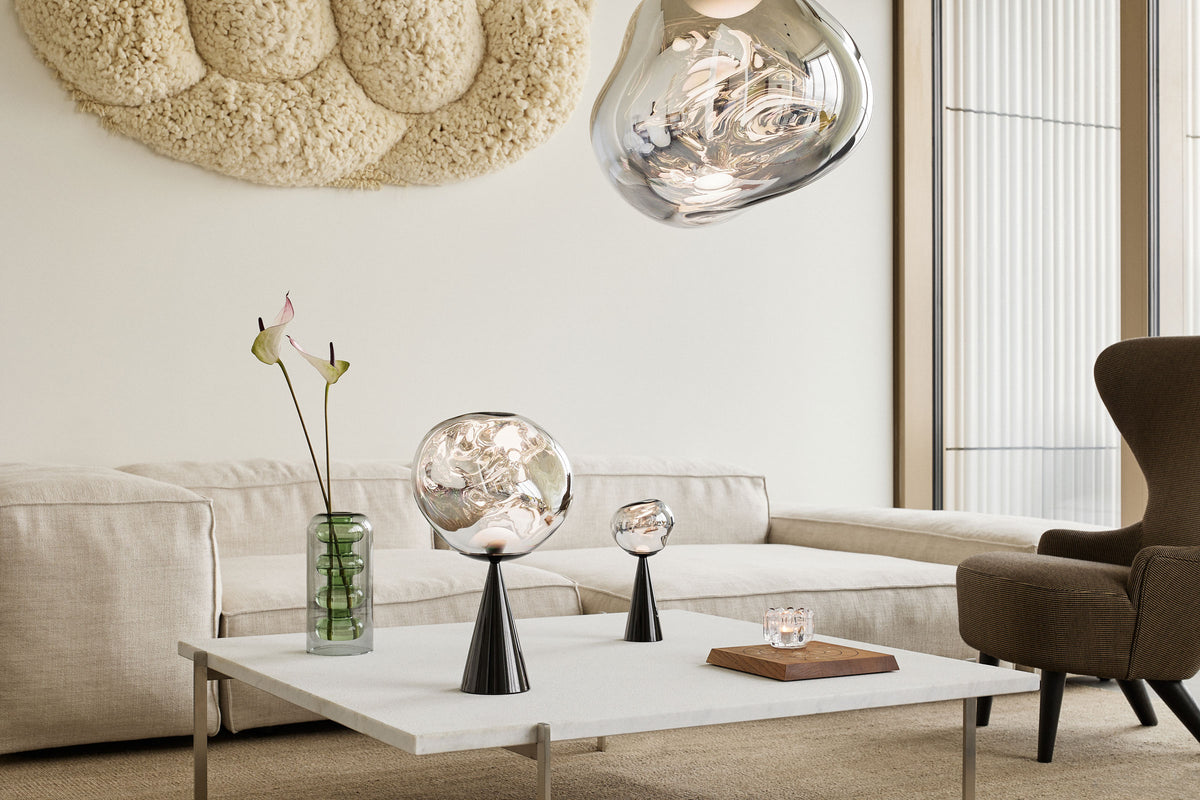 Tom Dixon Melt Fat Cone Table Light official installation view