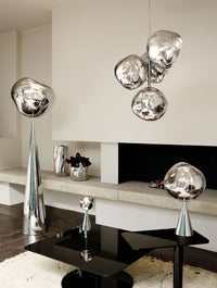 Tom Dixon Melt Fat Cone Table Light in silver, additional view