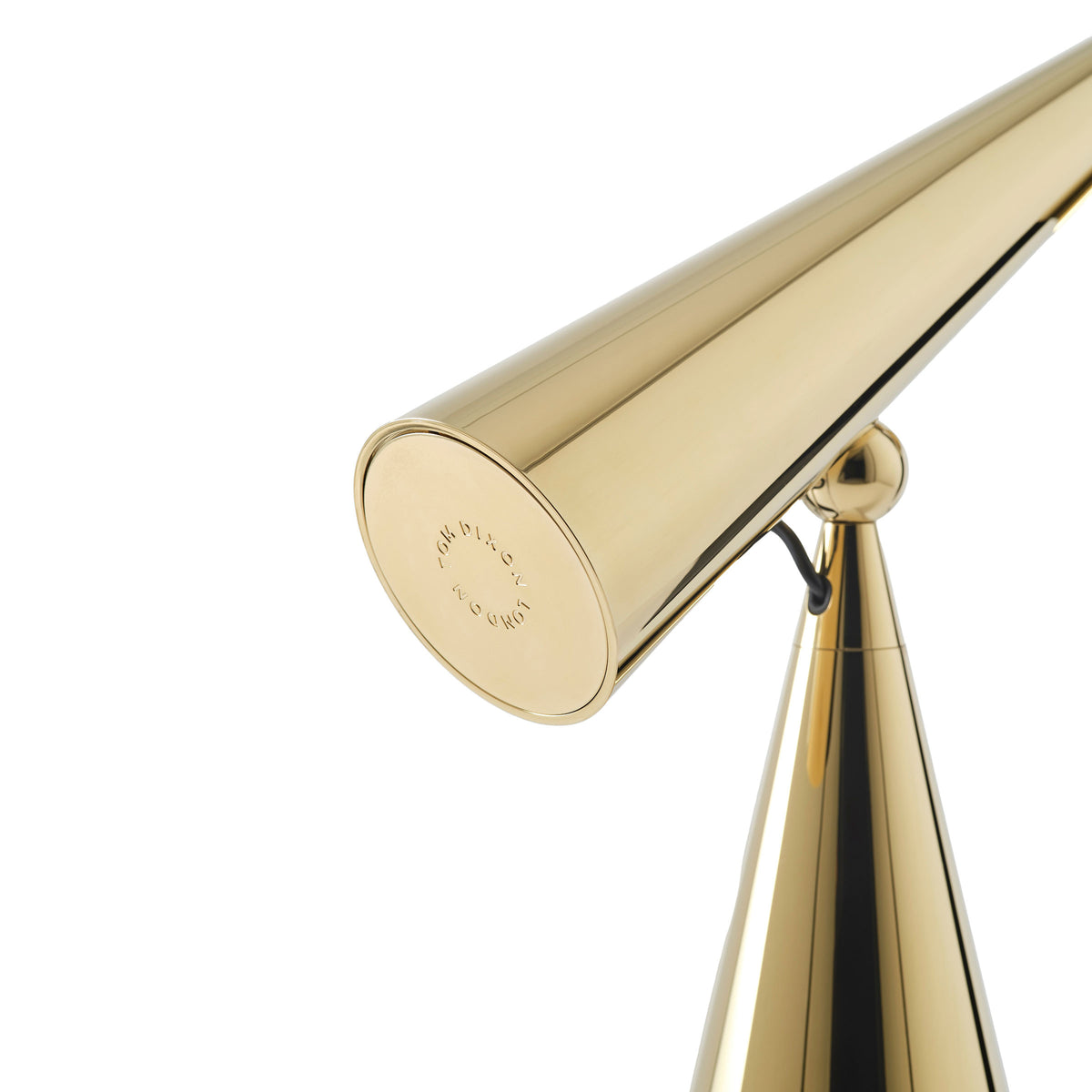 Tom Dixon Pose Task Light in polished gold, alternate view