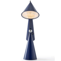 Tom Dixon Pose Task Light in indigo, angled view