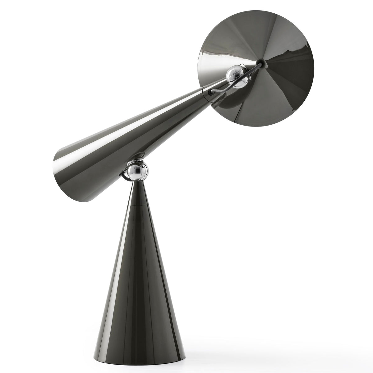 Tom Dixon Pose Task Light in kelp, angled view