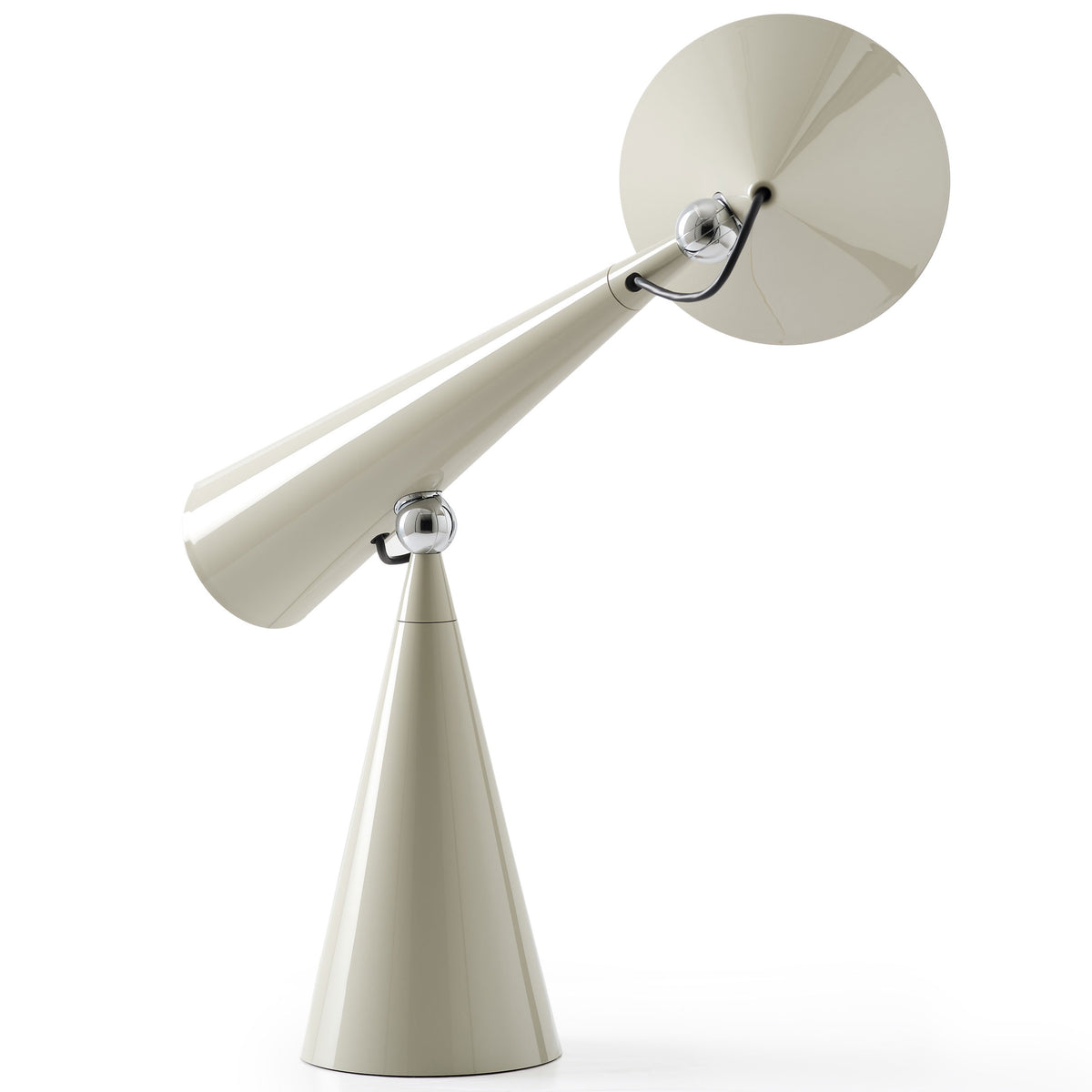 Tom Dixon Pose Task Light in putty, alternate angle
