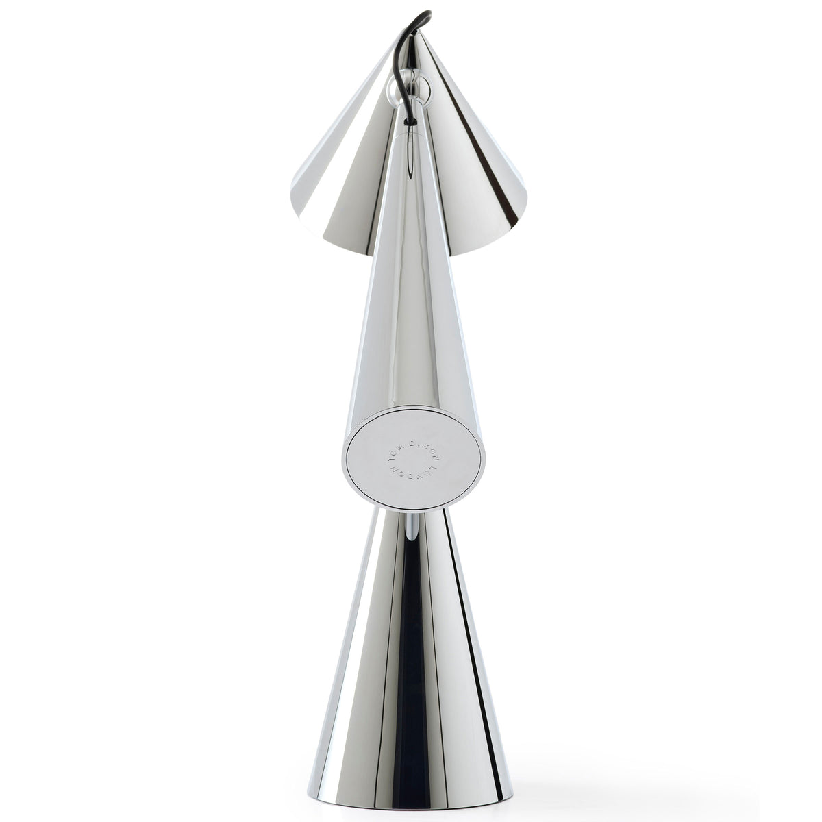 Tom Dixon Pose Task Light in polished silver, detail view