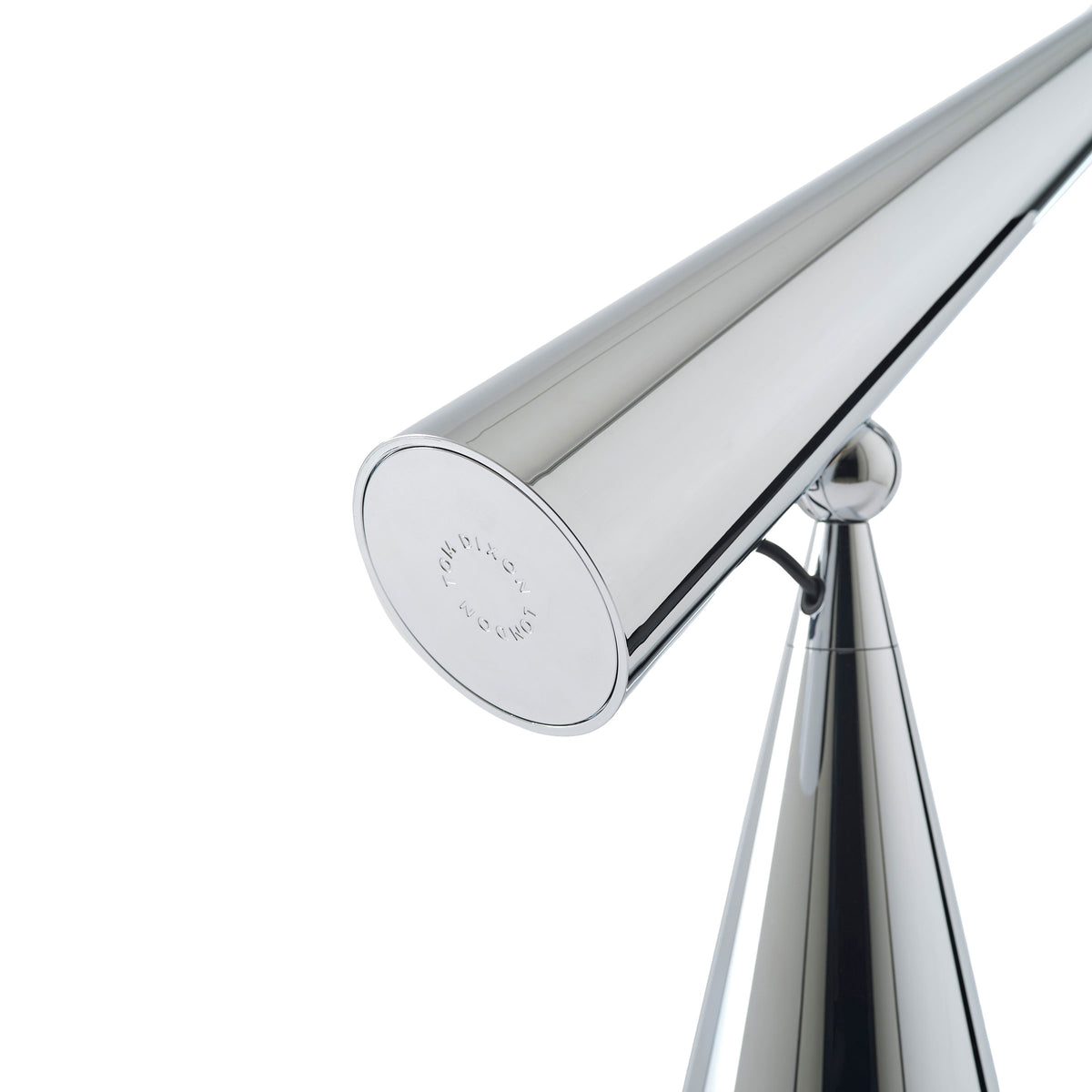 Tom Dixon Pose Task Light in polished silver, alternate view