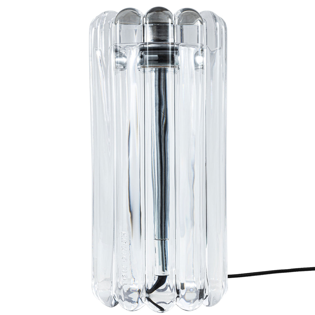 Tom Dixon Press Table Light in clear glass, alternate front view