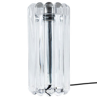 Tom Dixon Press Table Light in clear glass, alternate front view